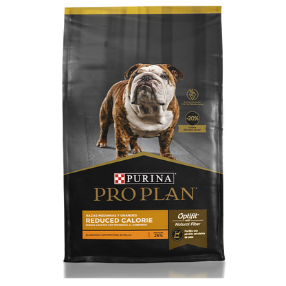 Alimento Pro Plan Reduced Calorie Para Perros Adultos Razas Medianas Y Grandes Optifit Con Pollo
