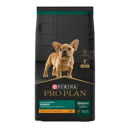 ALIMENTO PRO PLAN PUPPY PARA PERROS CACHORROS DE RAZAS PEQUEÑAS OPTISTART CON CARNE DE POLLO