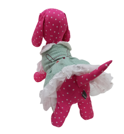 Ropa Vestido Con Diseño de Conejito Para Perro Hembra