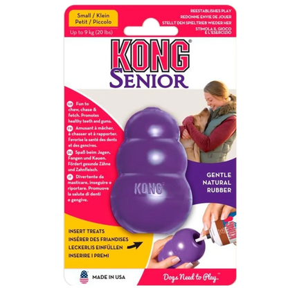Juguete Mordedera Kong Caucho Rellenable Para Perros Senior Morado