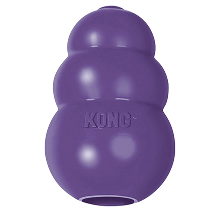 Juguete Mordedera Kong Caucho Rellenable Para Perros Senior Morado