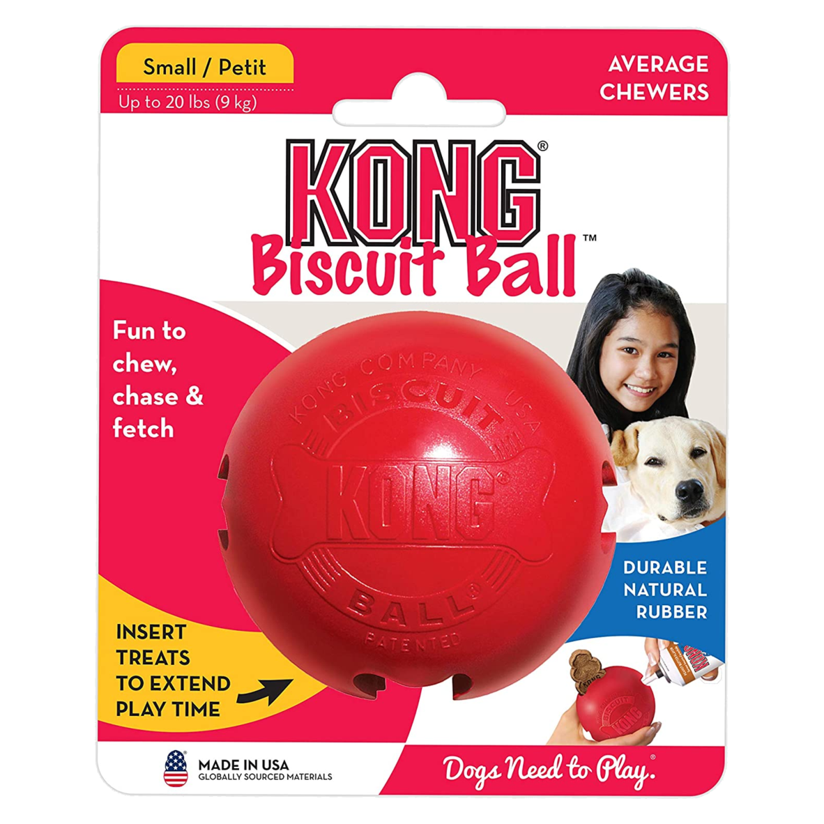 Juguete Pelota Kong De Goma Para Perros