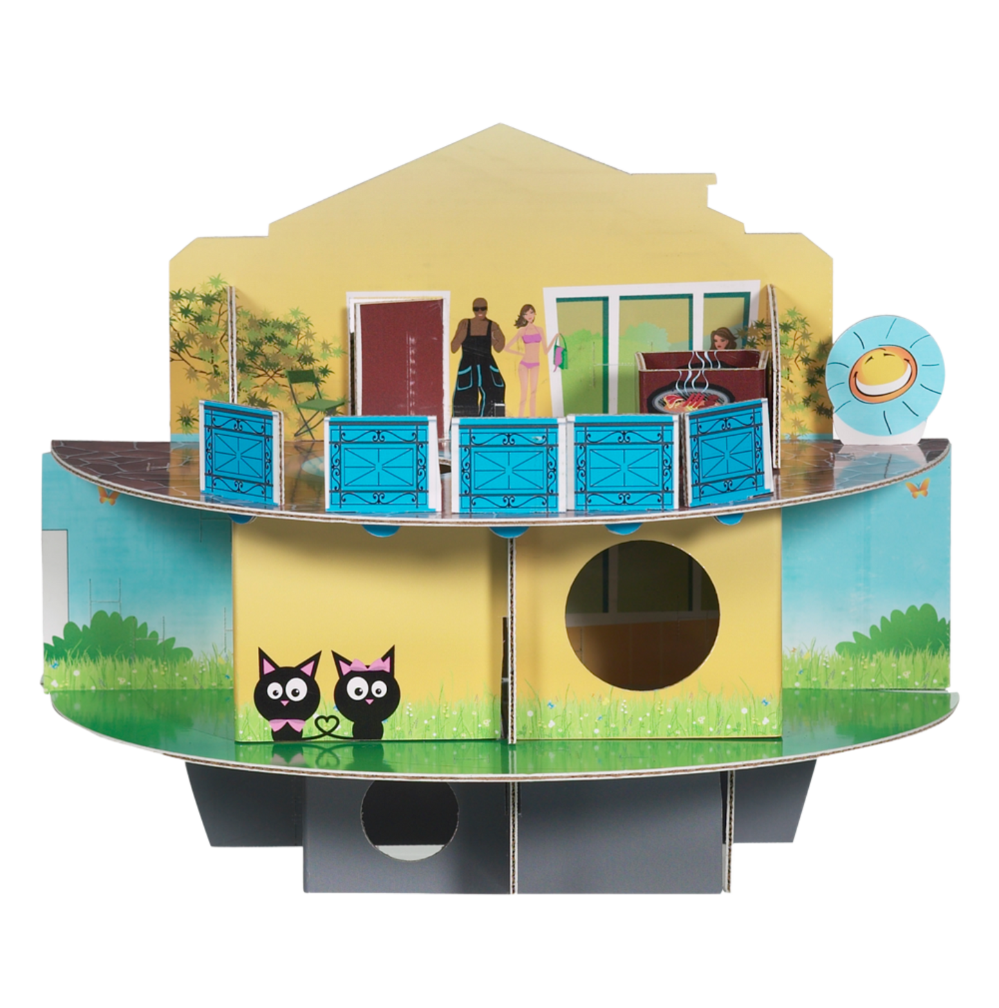 Juguete Habitrail Casa De Muñecas De Cartón Para Hámster