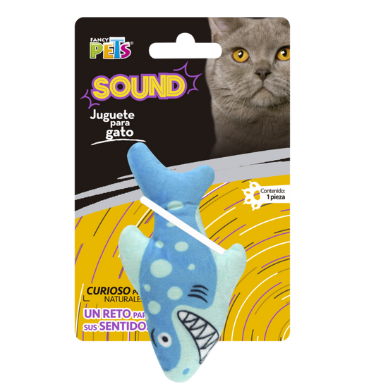 Juguete En Forma De Tiburón Para Gatos Sonido