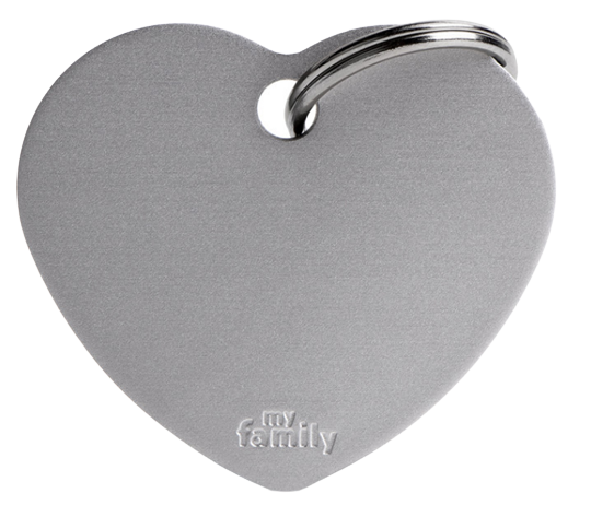 Placa De Identificación En Forma De Corazón Para Mascotas, Aluminio, Grabado Incluido