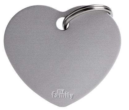 Placa De Identificación En Forma De Corazón Para Mascotas, Aluminio, Grabado Incluido