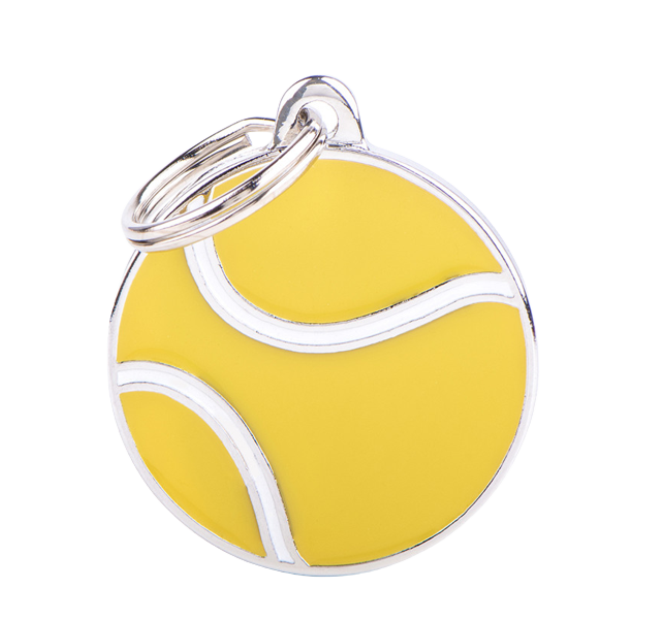 Placa De Identificación En Forma De Pelota De Tennis, Grabado Incluido