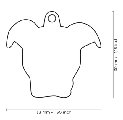 Placa De Identificación En Forma De Perro Pitbull, Grabado Incluido