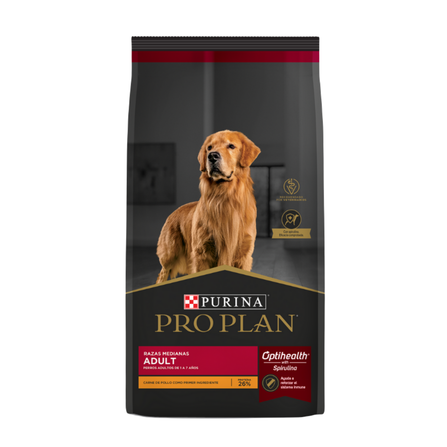 Alimento Pro Plan Adult Para Perros Adultos De Razas Medianas Optihealth Con Carne De Pollo